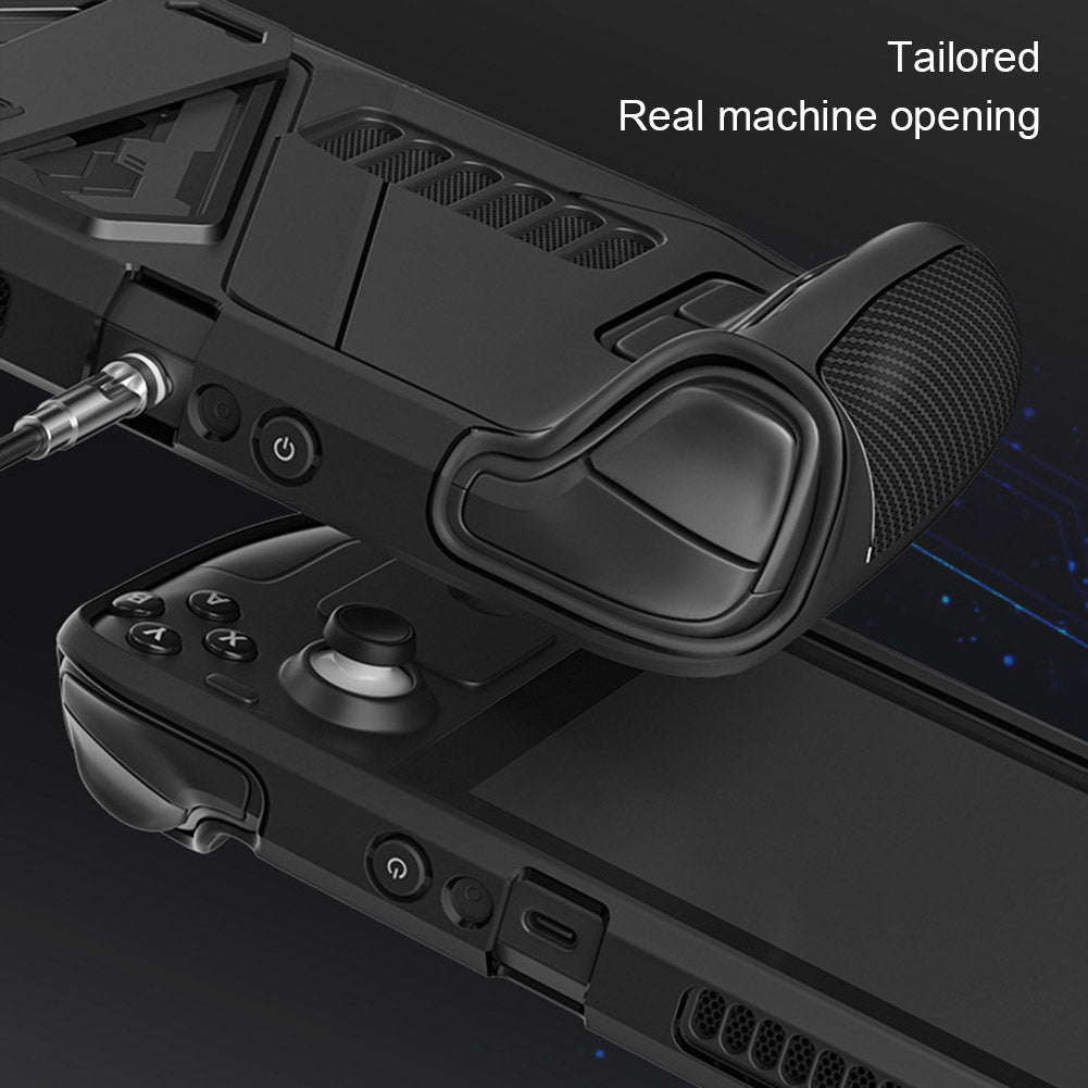 AOLION AL-ST1005 For Steam Deck Protective Case PC+TPU Shockproof Game Console Shell with Alloy Kickstand AOLION AL-ST1005 For Steam Deck Protective Case PC+TPU Shockproof Game Console Shell with Alloy Kickstand